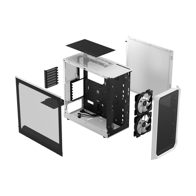 Корпус Fractal Design Focus 2 RGB White TG Clear Tint (FD-C-FOC2A-04)
