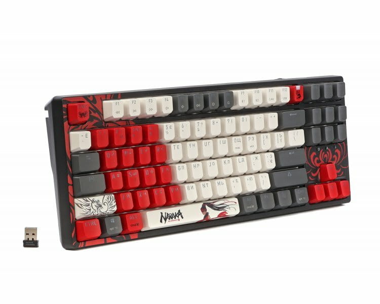 Клавіатура бездротова Bloody WS87 RGB Naraka Black
