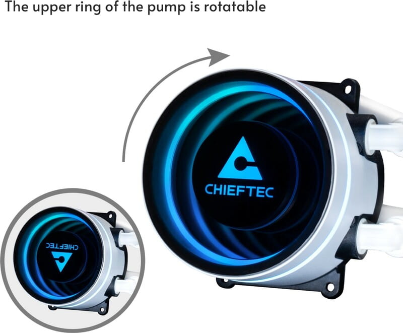 Система водяного охлаждения Chieftec Iceberg 240 ARGB White (CLC-240-RGB-W)