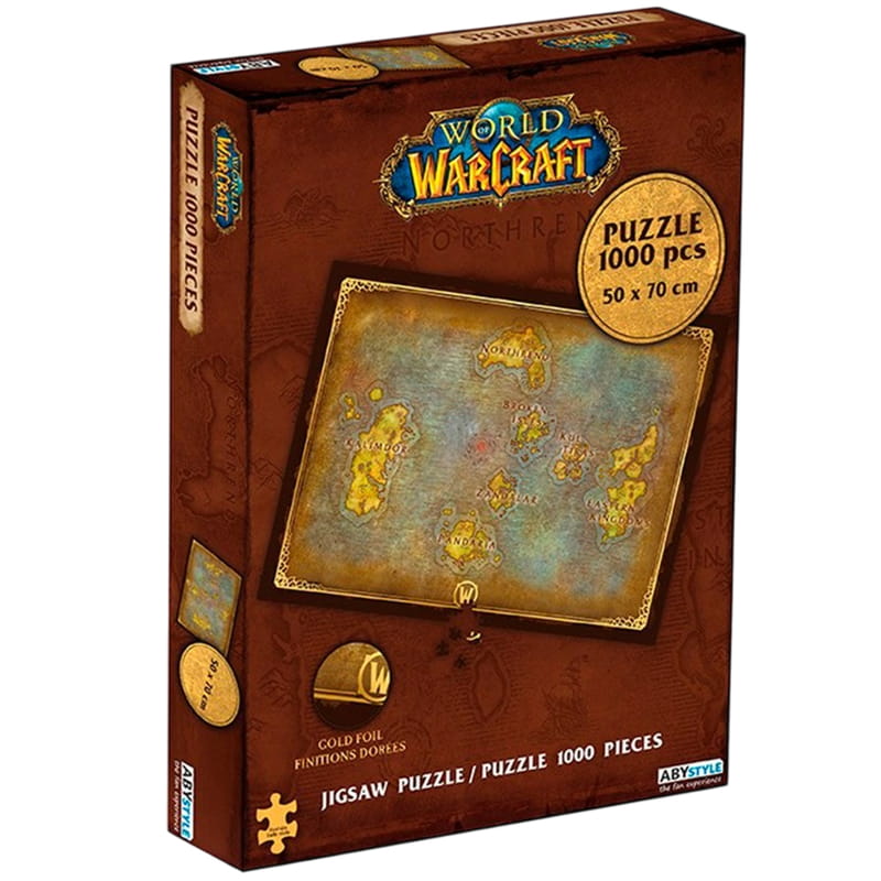 Пазл ABYstyle World of Warcraft Azeroth`s map 1000 pcs (ABYJDP011)