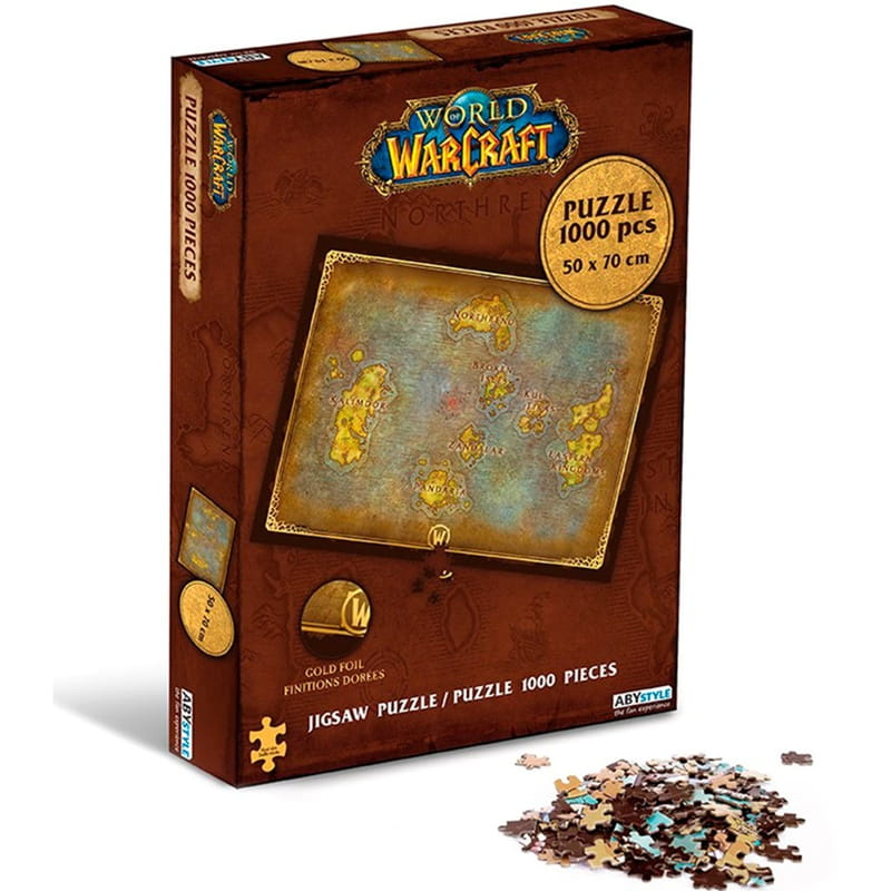 Пазл ABYstyle World of Warcraft Azeroth`s map 1000 pcs (ABYJDP011)
