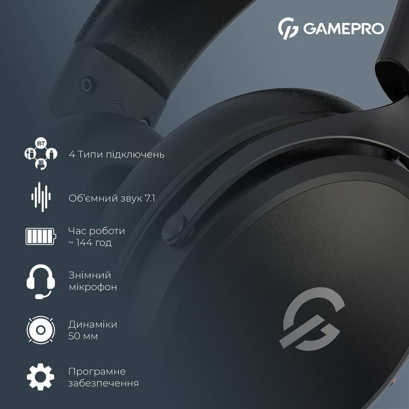 Гарнитура GamePro Asgard Skadi Black (HSW191B)