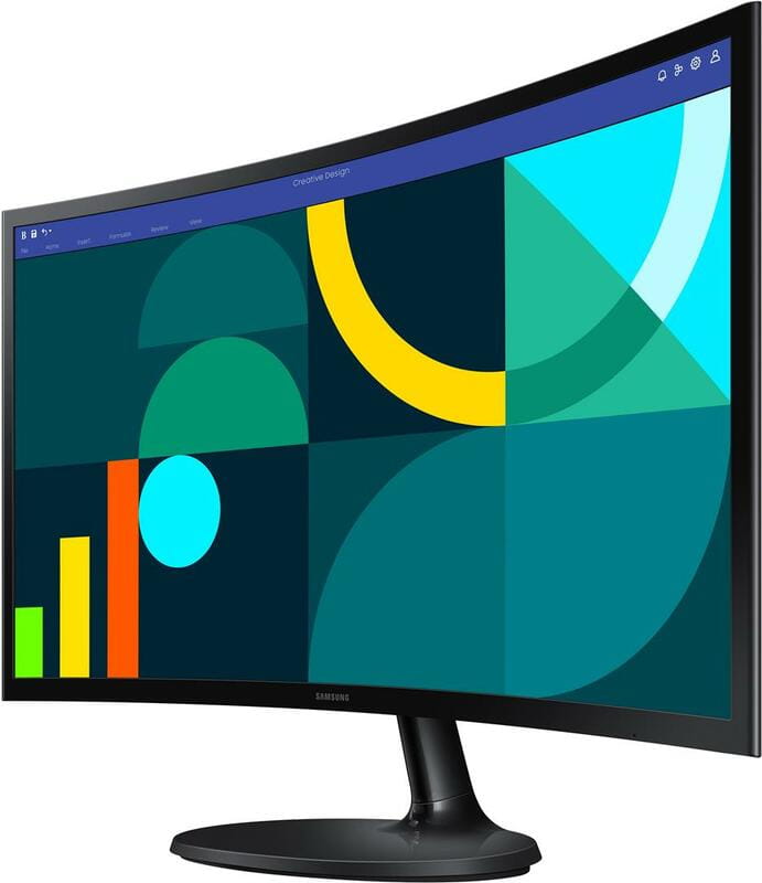 Монитор Samsung 24" Essential S3 LS24D360 (LS24D360GAIXUA) VA Black Curved 100Hz