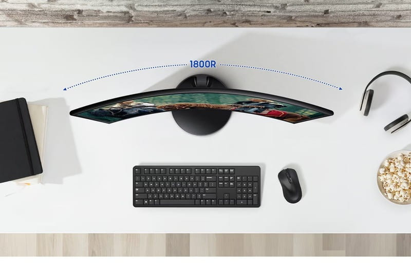 Монитор Samsung 24" Essential S3 LS24D360 (LS24D360GAIXUA) VA Black Curved 100Hz