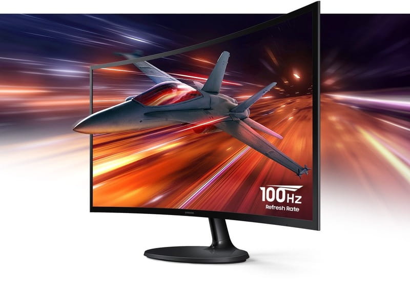 Монитор Samsung 24" Essential S3 LS24D360 (LS24D360GAIXUA) VA Black Curved 100Hz