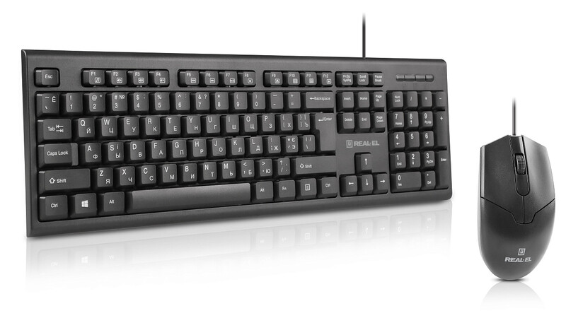 Комплект (клавіатура, миша) REAL-EL Kit 511 Black