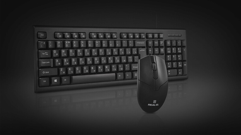 Комплект (клавіатура, миша) REAL-EL Kit 511 Black