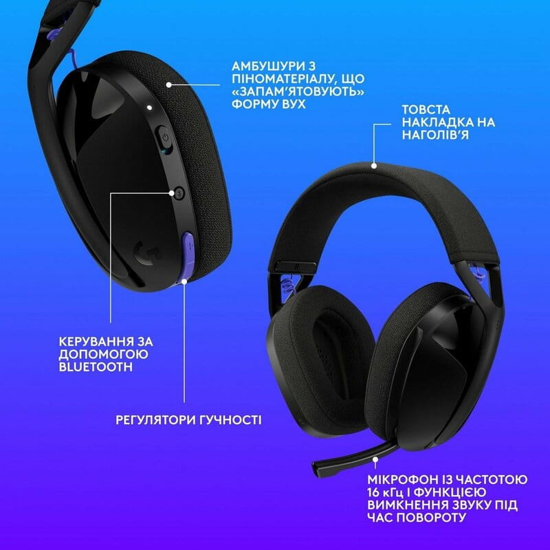 Гарнитура Logitech G321 Lightspeed Black (981-001563)