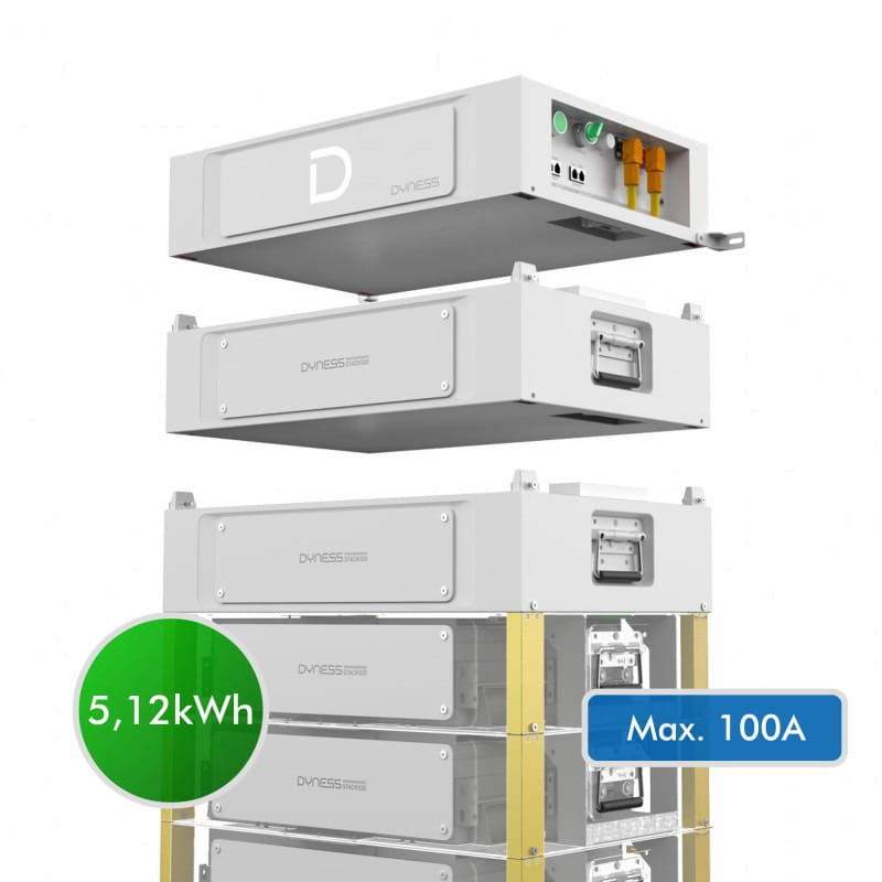 Акумуляторна батарея модульна з підігрівом Dyness Stack100 S51100 5.12KWH 51.2V 100AH (складова комплекту)