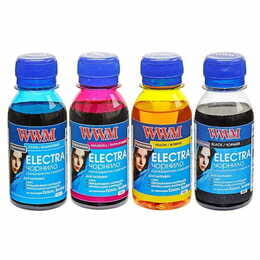 Комплект чорнил WWM EPSON Universal Electra для Epson серий Stylus C/CX, T/TX, S/SX Stylus Office B/BX, T/TX, Stylus Photo, Stylus Photo R/RX, T/TX, P/PX В/C/M/Y (ELECTR.SET42) 4*100