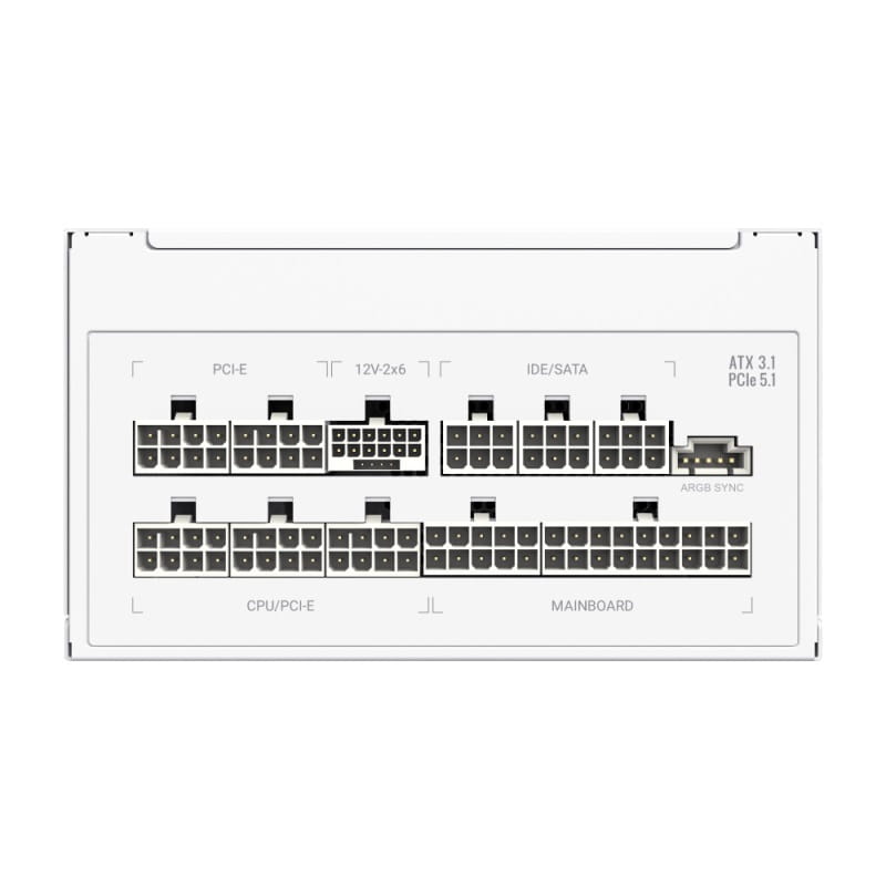 Блок живлення GameMax RGB Pro 1300P 1300W White