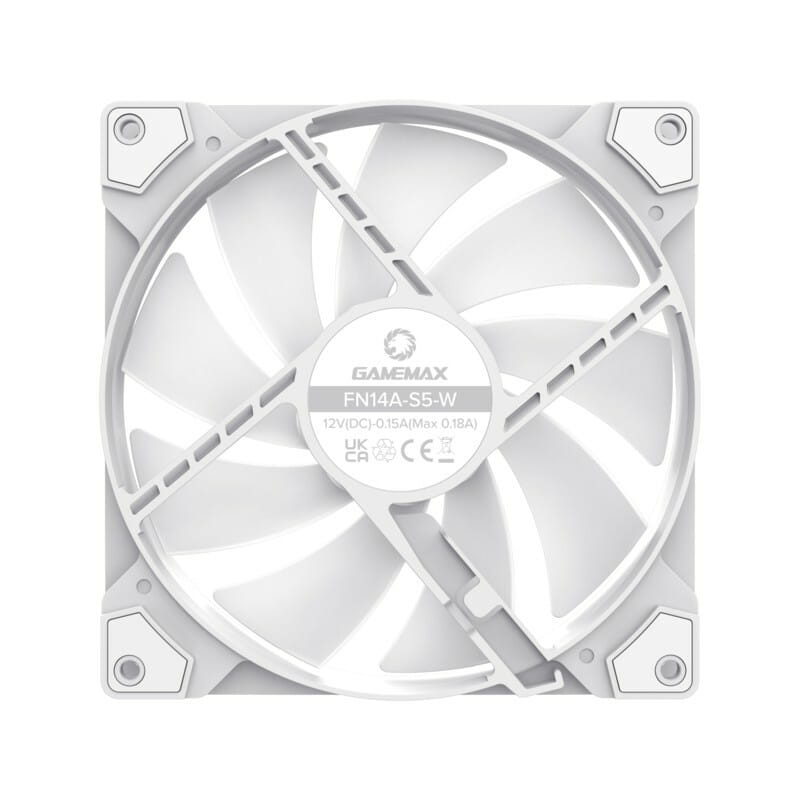 Вентилятор GameMax FN14A-S5-W White