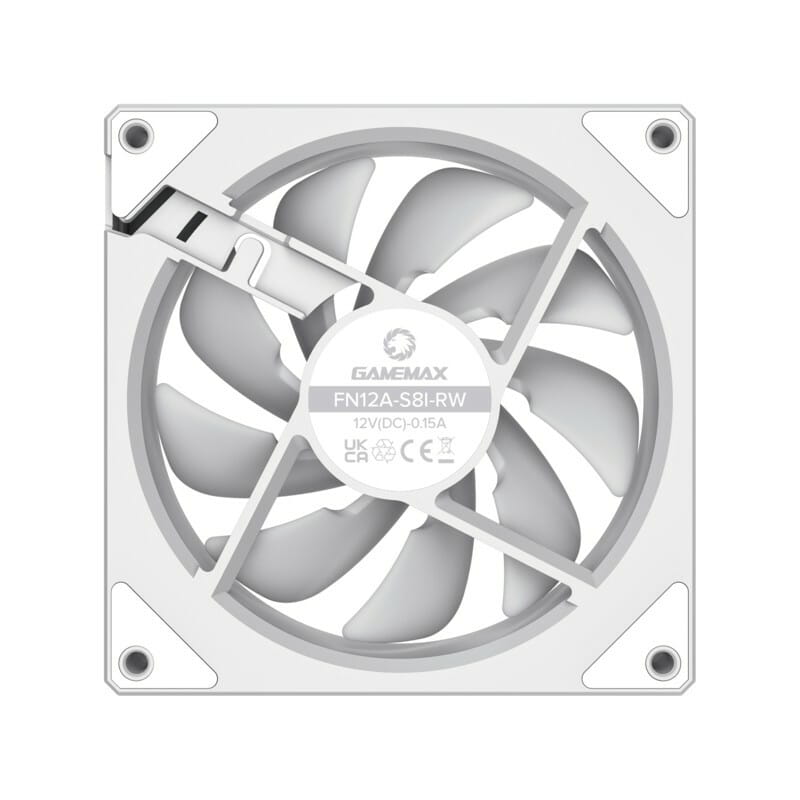Вентилятор GameMax FN12A-S8I-RW White