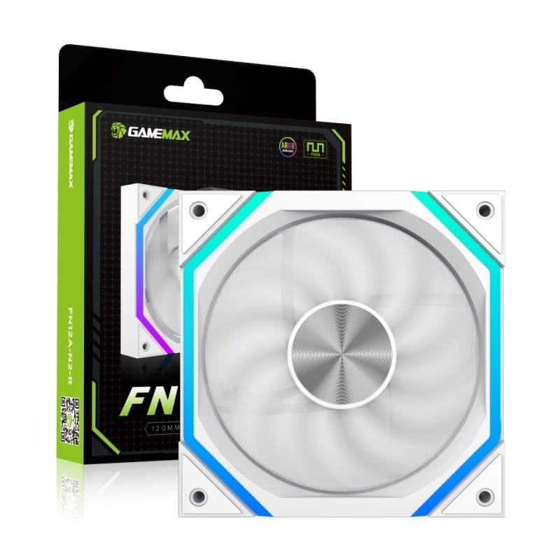 Вентилятор GameMax FN12A-N2-W White