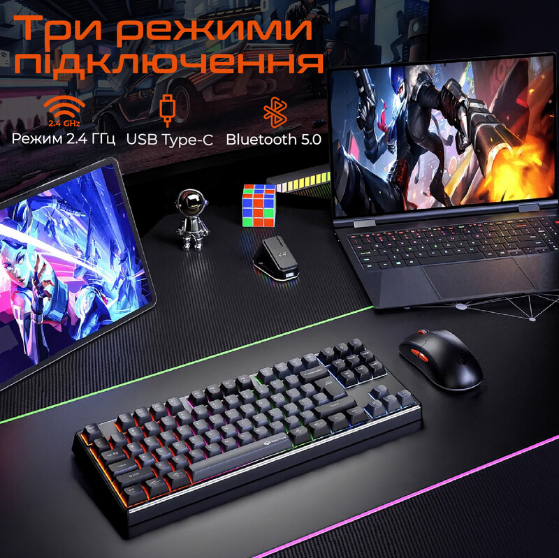 Клавиатура беспроводная Meetion MK14 Black (MT-MK14-A-RUA)