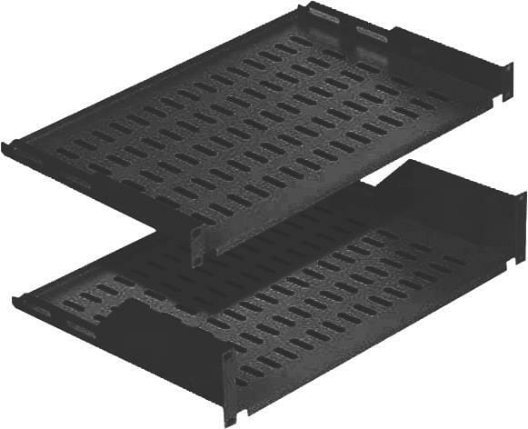 Полиця консольна Mirsan 19" 1U 250, RAL 9005 (MR.RAK1U25.01)