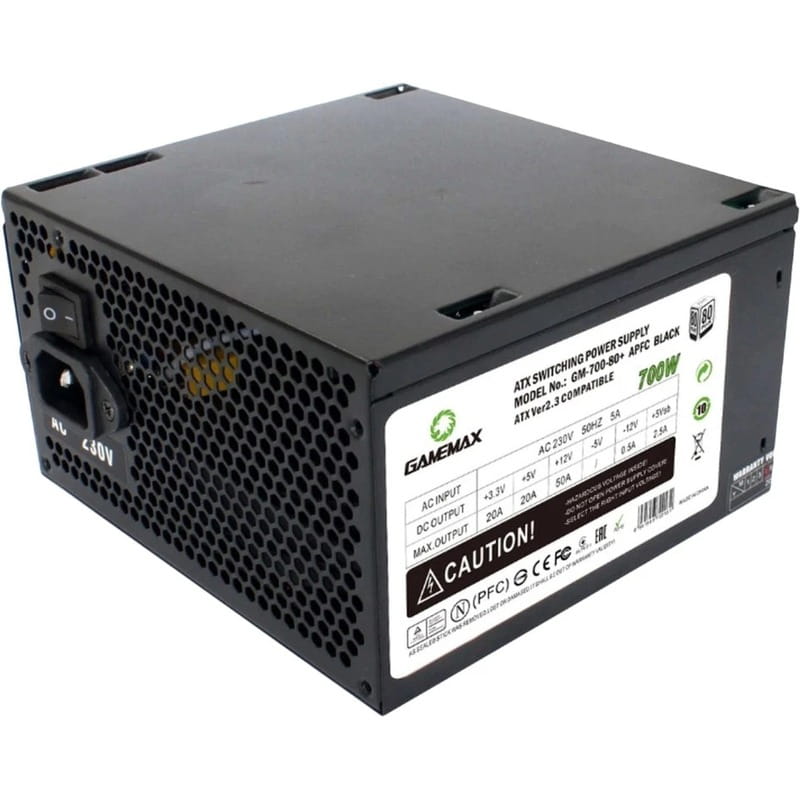Блок живлення GameMax GM-700 80+ APFC 700W Black