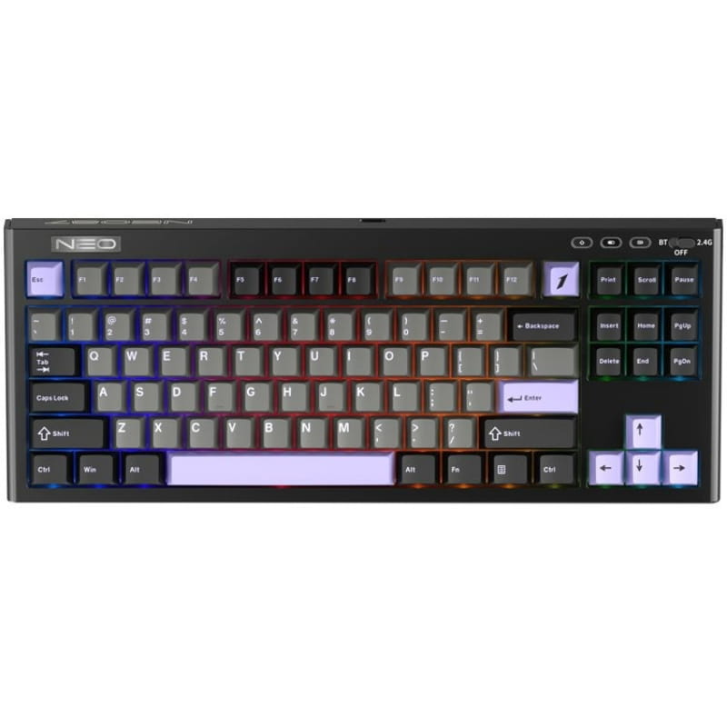 Клавіатура бездротова 1stPlayer NEO87 Wireless Midnight Violet (NEO87-MV-TLD)