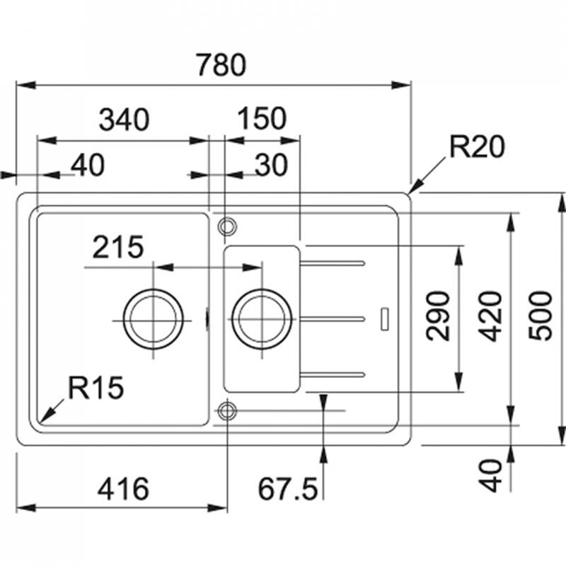 Кухонна мийка Franke Basis BFG 651-78 Оникс (114.0272.603)
