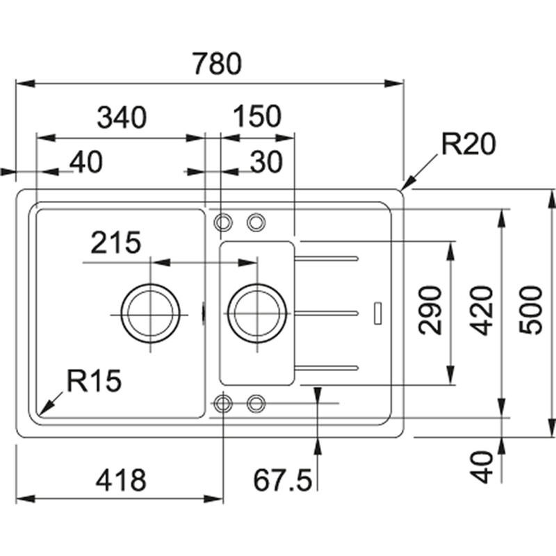 Кухонна мийка Franke Basis BFG 651-78 Сахара (114.0272.634)