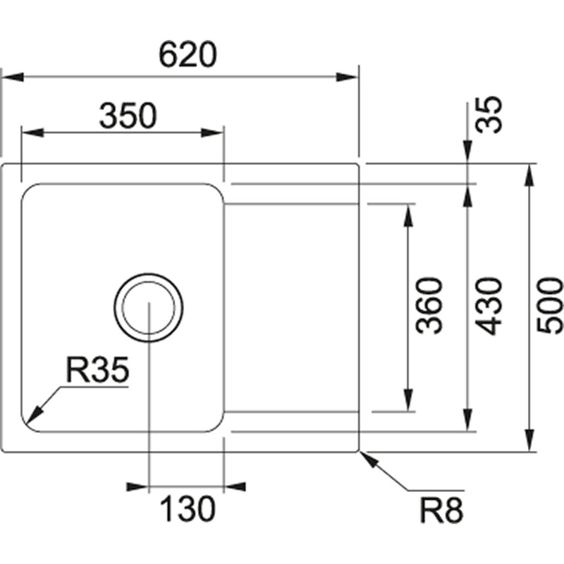 Кухонная мойка Franke Orion Tectonite OID 611-62 Черный (114.0498.008)