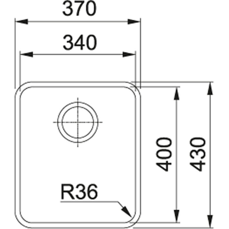 Кухонна мийка Franke Aton ANX 110-34 Нерж. (122.0204.647)