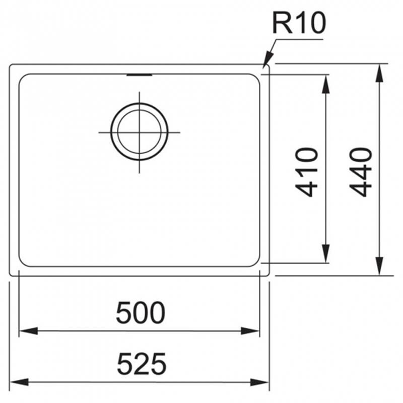 Кухонна мийка Franke Sirius SID 110-50 Tectonite Чорний (125.0395.602)