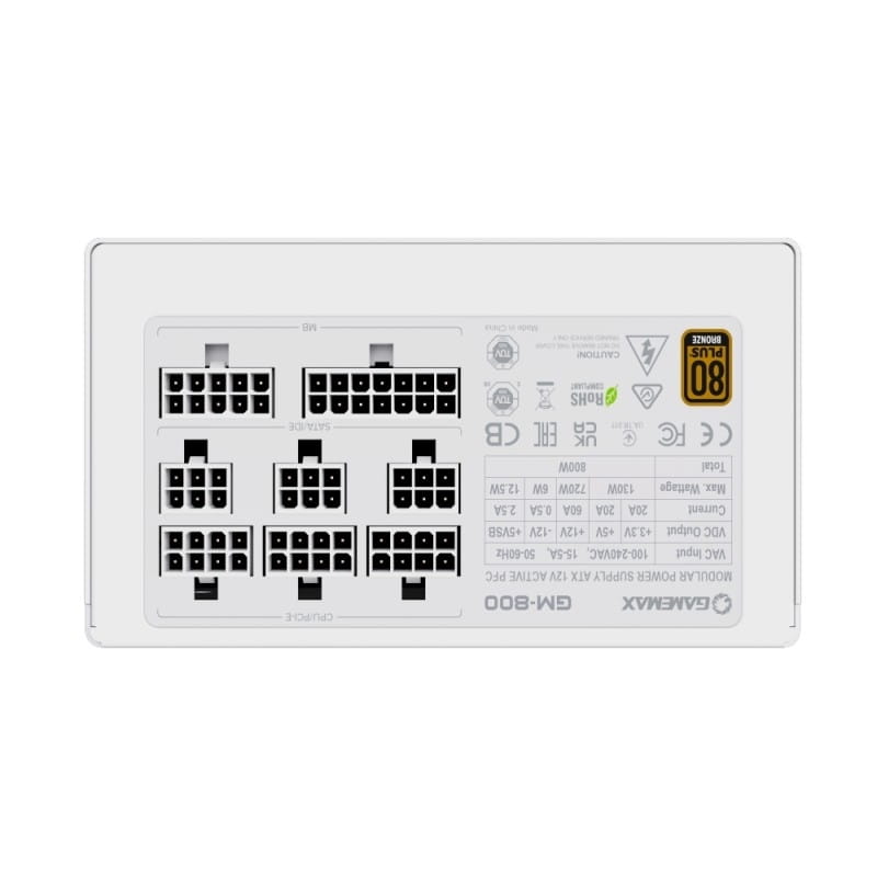 Блок питания GameMax GM-800 Modular 800W White