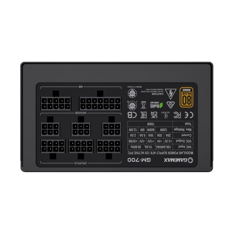 Блок живлення GameMax GM-700 Modular 700W Black