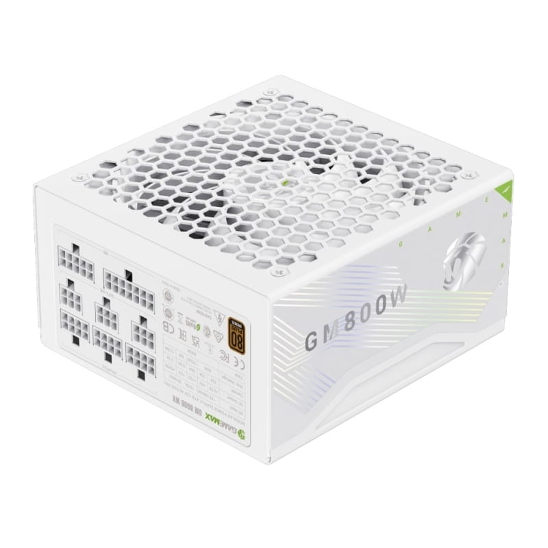 Блок живлення GameMax GM 800B WH Fully-modular New 800W White