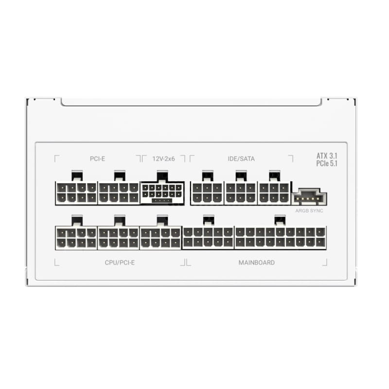 Блок живлення GameMax RGB Pro 1050G 1050W White