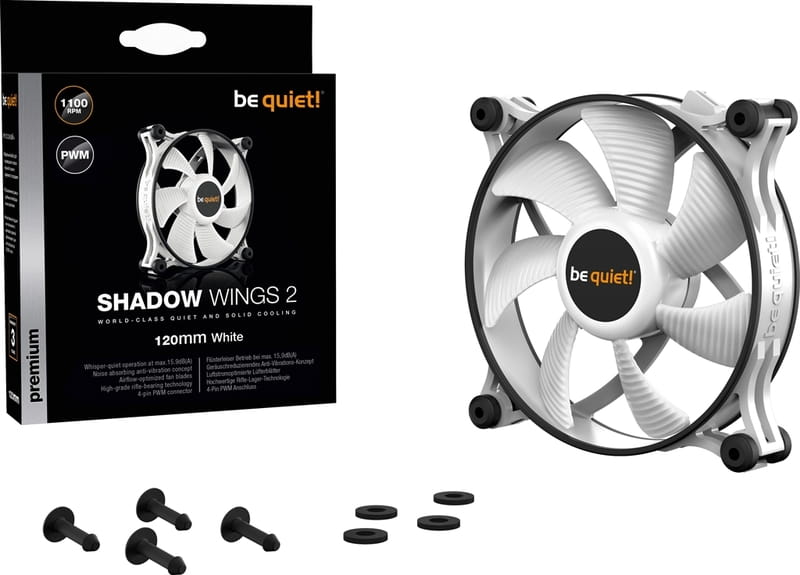 Вентилятор be quiet! Shadow Wings 2 120mm PWM White (BL089)