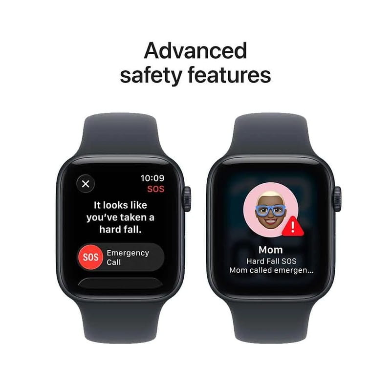 Смарт-часы Apple Watch SE 3 GPS 44mm Midnight Aluminium Case with Midnight Sport Band - S/M (MEHN4RK/A)