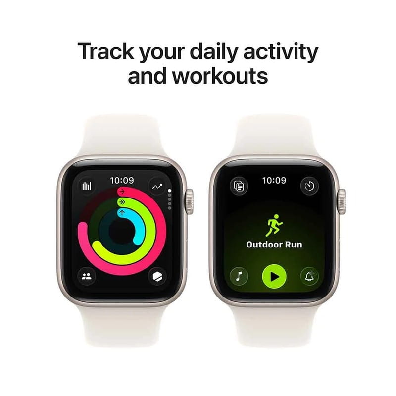 Смарт-часы Apple Watch SE 3 GPS 44mm Starlight Aluminium Case with Starlight Sport Band - S/M (MEHG4RK/A)