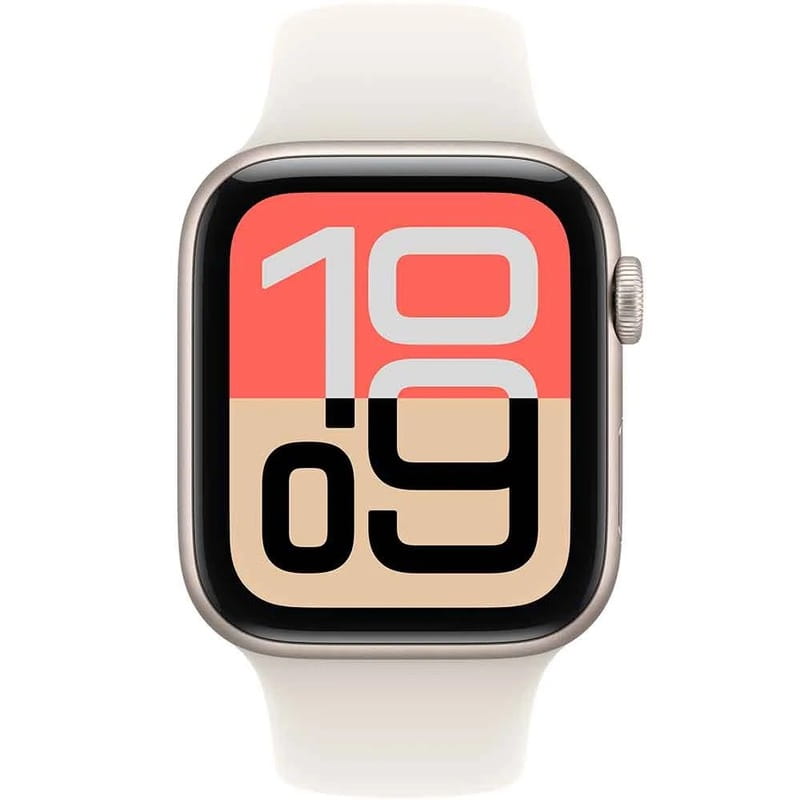 Смарт-часы Apple Watch SE 3 GPS 44mm Starlight Aluminium Case with Starlight Sport Band - S/M (MEHG4RK/A)