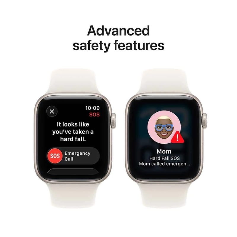 Смарт-часы Apple Watch SE 3 GPS 44mm Starlight Aluminium Case with Starlight Sport Band - S/M (MEHG4RK/A)