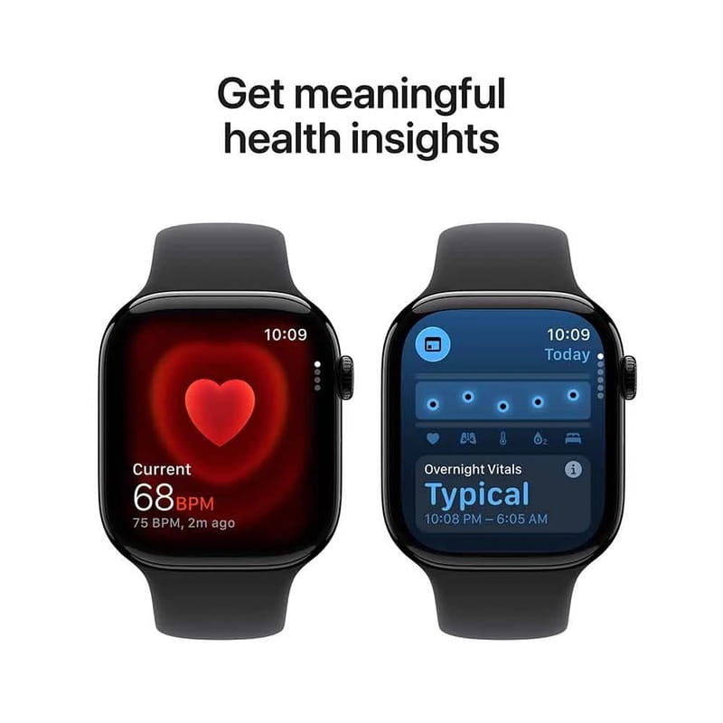 Смарт-часы Apple Watch Series 11 GPS 42mm Jet Black Aluminium Case with Black Sport Band - S/M (MEQT4RK/A)
