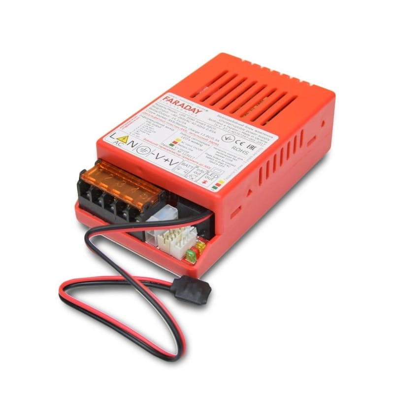 Блок питания Faraday Electronics БП UPS 35W Smart ASCH PL (LFP) под аккумулятор LiFePO4 8 Ач в пластиковом корпусе