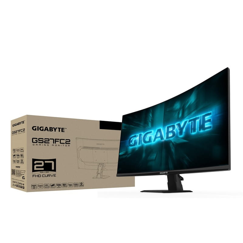 Монитор Gigabyte 27" GS27FC2 VA Black Curved 240Hz