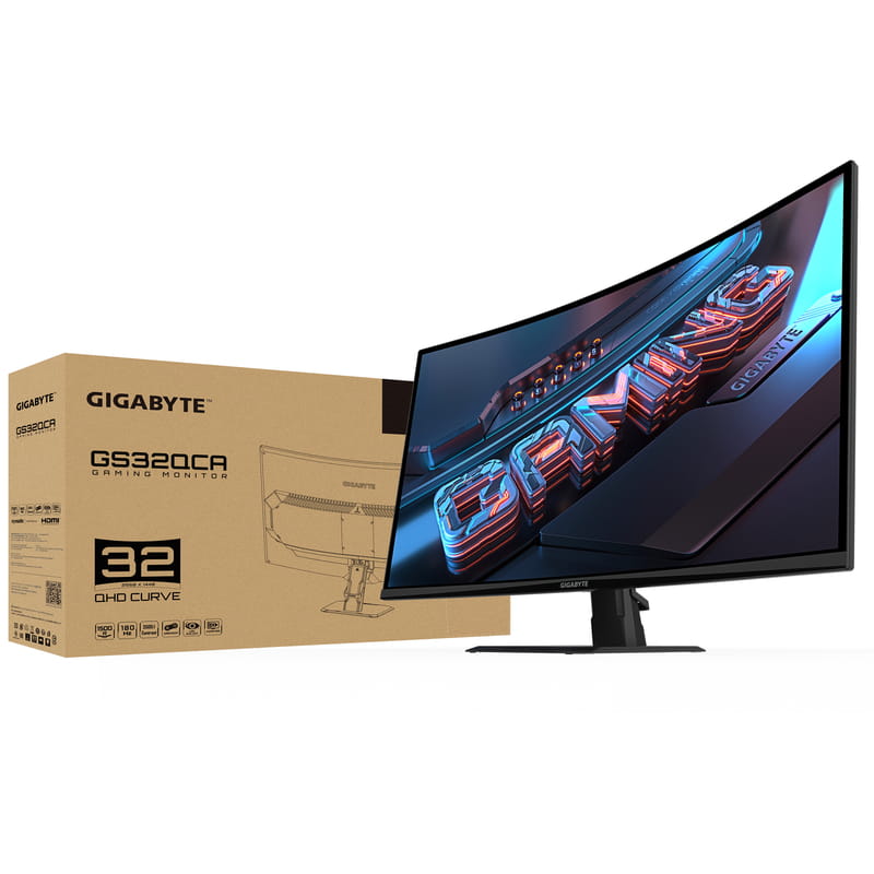 Монитор Gigabyte 31.5" GS32QCA VA Black Curved 180Hz
