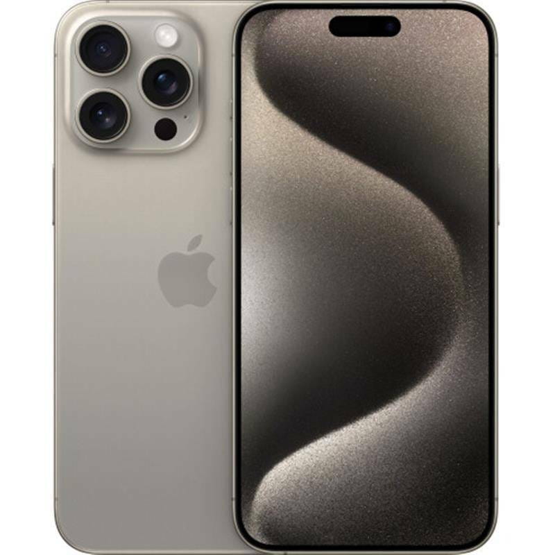 Смартфон Apple iPhone 15 Pro 128GB e-Sim Natural Titanium (Відновлений / Близький до ідеального)