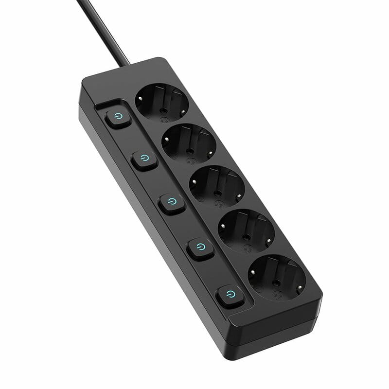 Фильтр питания СolorWay (CW-PSEA55SBK) 5 розеток, 5м, Black
