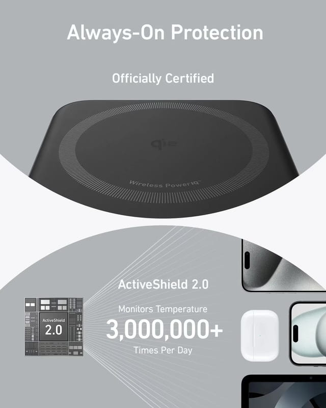 Универсальная мобильная батарея Anker MagGo 10000mAh 27W Black (A1654G11)