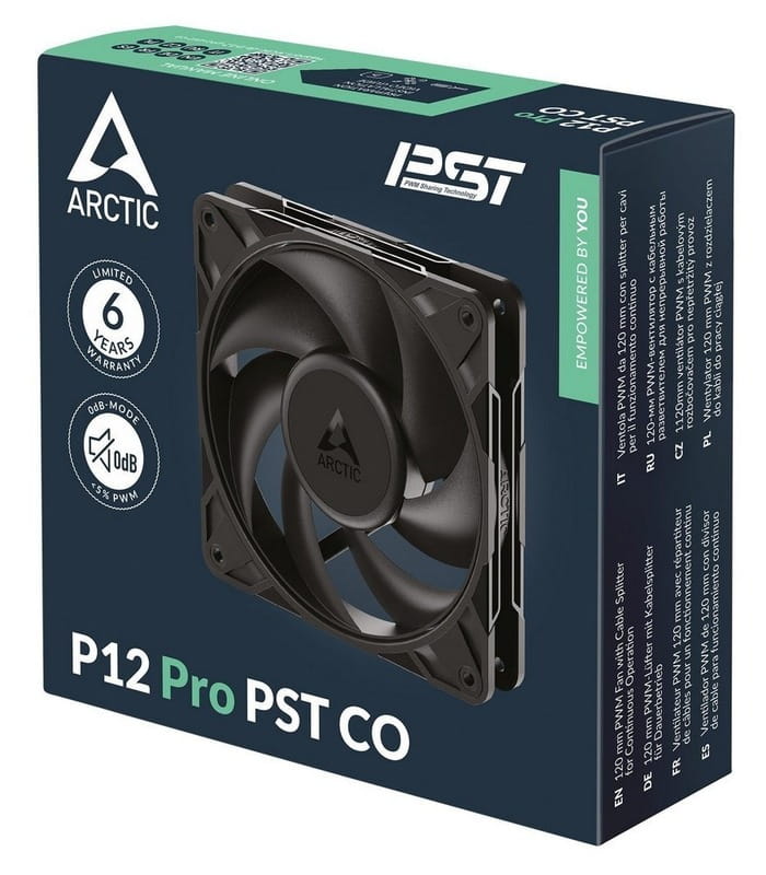 Вентилятор Arctic P12 Pro PST CO Black (ACFAN00312A)