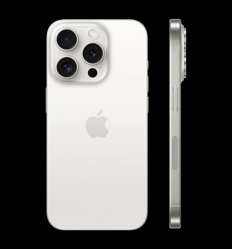 Смартфон Apple iPhone 15 Pro 128GB e-Sim White Titanium (Восстановленный / Близкий к идеальному)