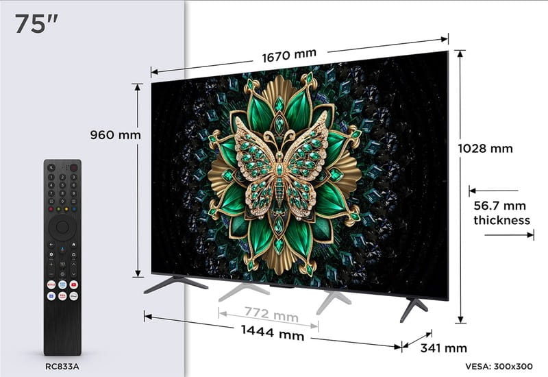 Телевизор TCL 75C6K