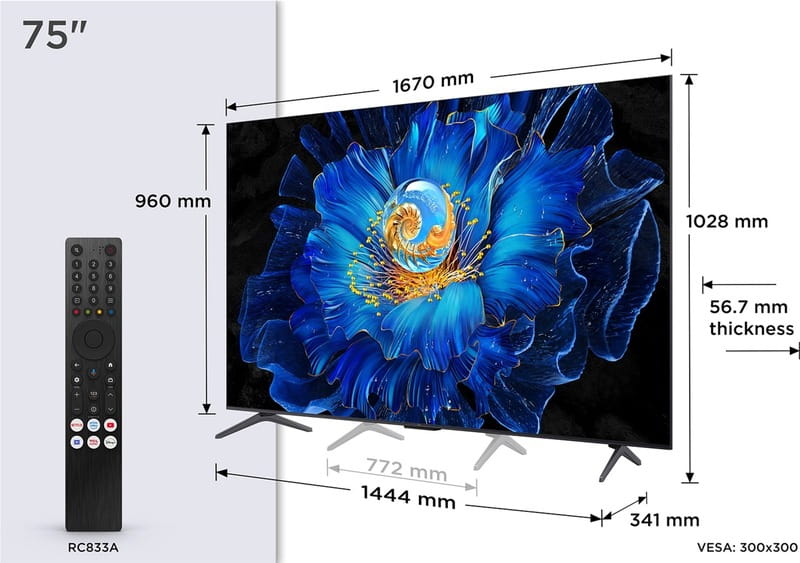 Телевизор TCL 75C6KS