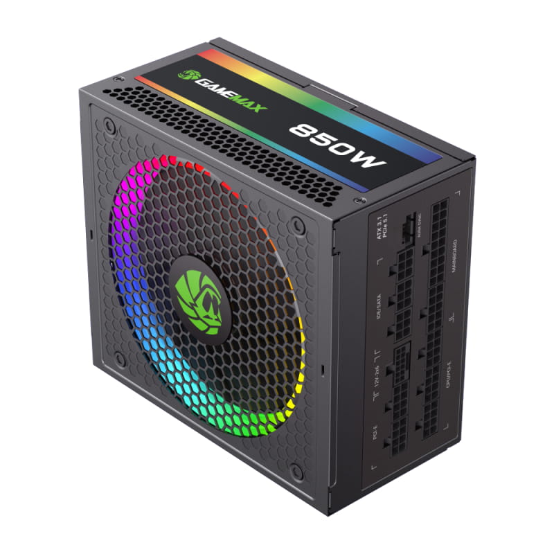 Блок питания GameMax RGB 850 Pro 850W Black (ATX3.1 PCIe5.1)