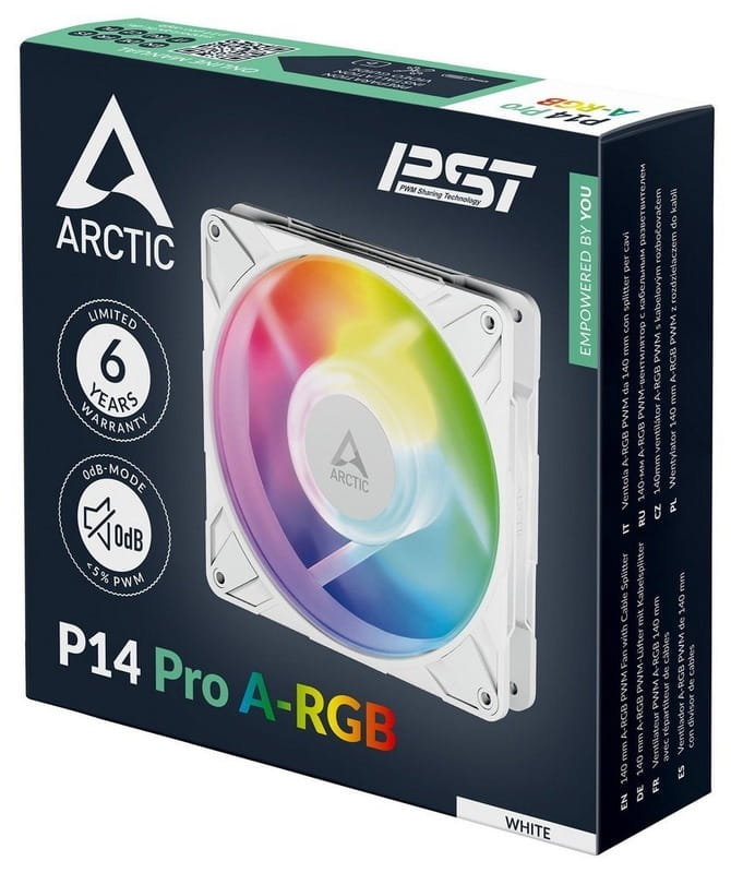 Вентилятор Arctic P14 Pro A-RGB White (ACFAN00318A)