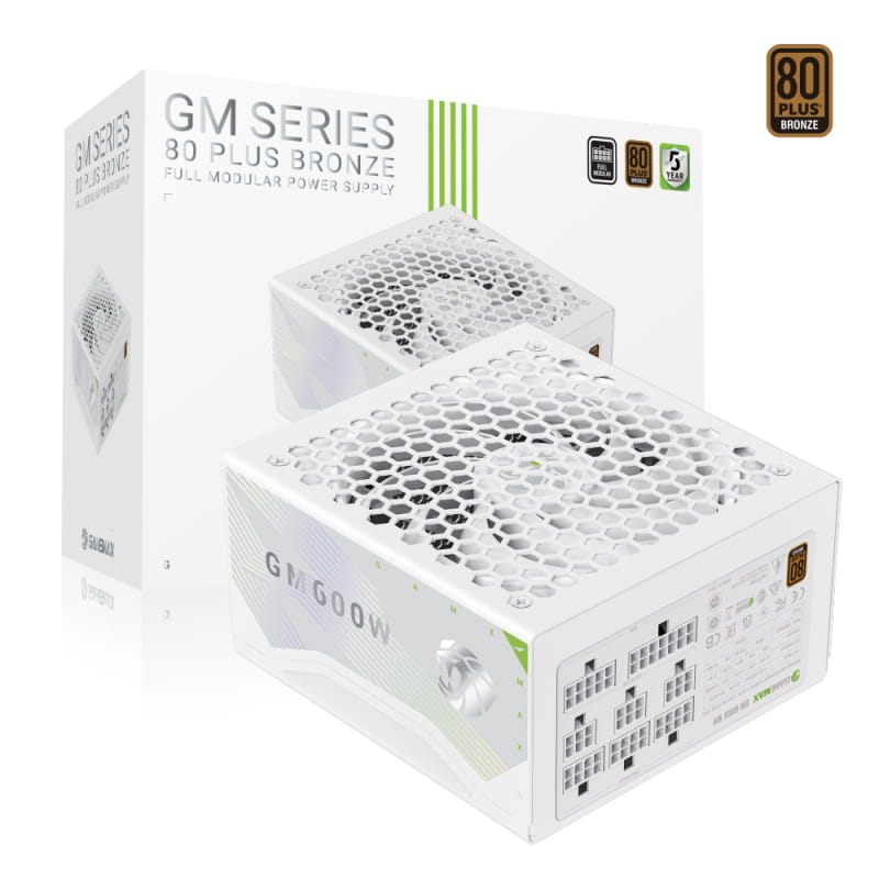 Блок питания GameMax GM 600B Fully-modular New 600W White